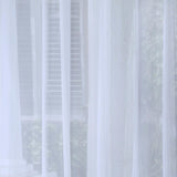 Commonwealth NO SE'EM Curtain Grommet Top Panel 8 Matt Silver Grommets - White