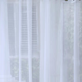 Commonwealth NO SE'EM Curtain Grommet Top Panel 8 Matt Silver Grommets - White