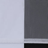Commonwealth NO SE'EM Curtain Grommet Top Panel 8 Matt Silver Grommets - White