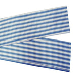 Commonwealth ThermaLogic Ticking Stripe Stylish Pinstripe Printed & Prescott Base 2-Piece Window Tieback - 44x3" Navy