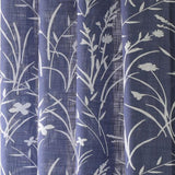Commonwealth Bradford Floral Printed Top Panel With 8 Matt Silver Grommets - Blue