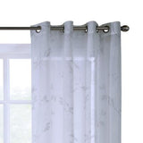 Commonwealth Giardino Grommet Curtain Panel Window Dressing - White