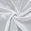 Habitat 100% Polyester Giardino Light Filtering Faux Linen Leaf Grommet Curtain Panel 52" x 63" White