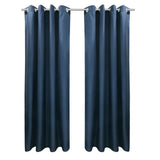Commonwealth Seascapes Light Filtering Enhance Living Space with Satiny Look Grommet Outdoor Panel Pair Indigo