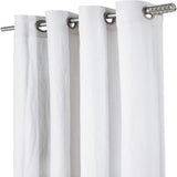 Commonwealth Harmony 71712-109 Solid Color Curtain Panel, 52" Wide by 63" Long, White