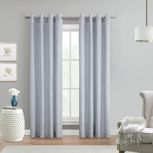 Commonwealth Harmony 71712-109 Solid Color Curtain Panel, 52" Wide by 63" Long,