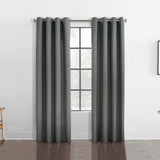 Habitat Margaret Light Filtering Window Treatment Grommet Curtain Panel for Bedroom Charcoal