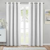 Commonwealth Kelly Grommet Dressing Window Curtain Panel - White