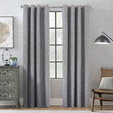 ThermaPlus Maya Blackout Insulated Window Curtain, Grey