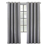 Commonwealth Maya Grommet Curtain Panel Window Dressing - Grey