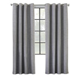 Commonwealth Maya Grommet Curtain Panel Window Dressing - Grey