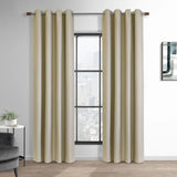 Thermaplus Newberry Blackout Window Treatment Grommet Curtain Panel for Bedroom Livingroom Linen