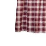 Ellis Curtain Country Check Tailored With 1.5" Rod Pocket Window Tiers Brick