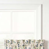 Ellis Vintage Elegant Medium Scale Printed Vine Pattern 1.5" Rod Pocket Tier for Windows Azure