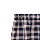 Ellis Curtain 50% Polyester 50% Cotton Country Check Tailored With 1.5" Rod Pocket Window Valance 58" x 15" Navy