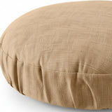 Ellis Curtain 50% Cotton 50% Polyester Lisa Solid Elastic For Barstool Cover 13" x 13" Tan