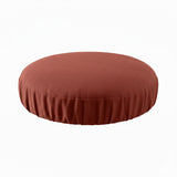 Ellis Curtain 50% Cotton 50% Polyester Lisa Solid Elastic For Barstool Cover 13" x 13" Red