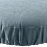 Ellis Curtain 50% Cotton 50% Polyester Lisa Solid Elastic For Barstool Cover 13" x 13" Dusty Blue