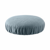 Ellis Curtain 50% Cotton 50% Polyester Lisa Solid Elastic For Barstool Cover 13" x 13" Dusty Blue