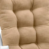 Ellis Curtain 50% Cotton 50% Polyester Lisa Solid 2 Piece Rocker Set with Ties 18" x 24" Tan
