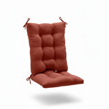 Ellis Curtain 50% Cotton 50% Polyester Lisa Solid 2 Piece Rocker Set with Ties 18" x 24" Red
