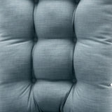 Ellis Curtain 50% Cotton 50% Polyester Lisa Solid 2 Piece Rocker Set with Ties 18" x 24" Dusty Blue