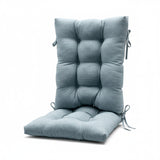 Ellis Curtain 50% Cotton 50% Polyester Lisa Solid 2 Piece Rocker Set with Ties 18" x 24" Dusty Blue