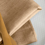 Ellis Curtain 50% Cotton 50% Polyester Lisa Solid Square Fabric Napkin 4 pack 18" x 18" Tan