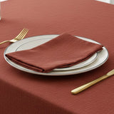Ellis Curtain 50% Cotton 50% Polyester Lisa Solid Square Fabric Napkin 4 pack 18" x 18" Red