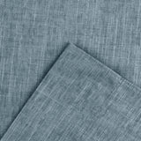 Ellis Curtain 50% Cotton 50% Polyester Lisa Solid Square Fabric Napkin 4 pack 18" x 18" Dusty Blue