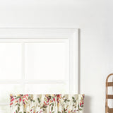Ellis Vintage Stylish Medium Scale Printed Vine Pattern 1.5" Rod Pocket Tier for Windows Pecan