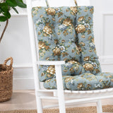 Ellis Bella Rose Stylish Medium Scale Printed Floral Pattern Ties to Secure Rocker Set 18"x24" Wedge