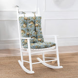 Ellis Bella Rose Stylish Medium Scale Printed Floral Pattern Ties to Secure Rocker Set 18"x24" Wedge