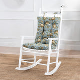 Ellis Bella Rose Stylish Medium Scale Printed Floral Pattern Ties to Secure Rocker Set 18"x24" Wedge