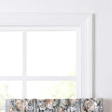 Ellis Bella Rose Exclusive Medium Scale Printed Floral Pattern 1.5" Rod Pocket Tier for Windows Mist
