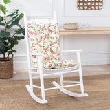Ellis Vintage Stylish Medium Scale Printed Vine Pattern Ties to Secure Rocker Set 18"x24" Pecan