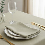 Ellis Curtain 50% Cotton 50% Polyester Lisa Solid Square Fabric Napkin 4 pack 18" x 18" Mist