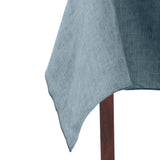 Ellis Curtain 50% Cotton 50% Polyester Lisa Solid Rectangle Tablecloth 60" x 84" Dusty Blue