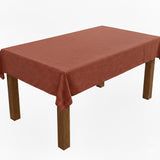 Ellis Curtain 50% Cotton 50% Polyester Lisa Solid Rectangle Tablecloth 60" x 84" Red