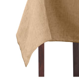 Ellis Curtain 50% Cotton 50% Polyester Lisa Solid Rectangle Tablecloth 60" x 84" Tan