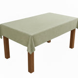 Ellis Curtain 50% Cotton 50% Polyester Lisa Solid Rectangle Tablecloth 60" x 84" Mist