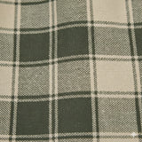 Ellis Curtain 50% Polyester 50% Cotton Country Check With 1.5" Rod Pocket Tailored Window Swag 56" x 36" Mist