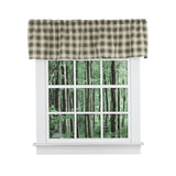 Ellis Curtain 50% Polyester 50% Cotton Country Check Tailored With 1.5" Rod Pocket Window Valance 58" x 15" Mist
