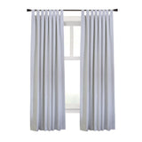 Commonwealth Ventura Tab Top Dressing Window Curtain Panel Pair - White