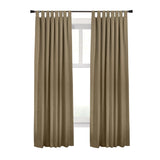 Commonwealth Ventura Tab Top Dressing Window Curtain Panel Pair - Pebble