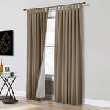 Thermaplus Ventura Blackout Window Treatment Tab Top Curtain Panel for Bedroom Livingroom 52" x 95"