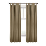 Commonwealth Ventura Tab Top Curtain Panel Pair Window Dressing each - 78x84", Pebble