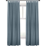 ThermaPlus Ventura Tab Top Window Curtain Panel Pair 52" x 63" in Blue