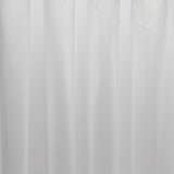 Carnation Home Fashions 3 Gauge Vinyl Shower Curtain Liner with Weighted Magnets and Metal Grommets - Frosty Clear 72x72"
