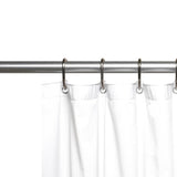 Carnation Home Fashions 3 Gauge Vinyl Shower Curtain Liner with Weighted Magnets and Metal Grommets - 72x72"